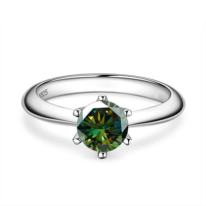 GRA Certified Moissanite Ring VVS1 Lab Diamond Solitaire Ring For Women Engagement Promise Wedding Band Jewelry