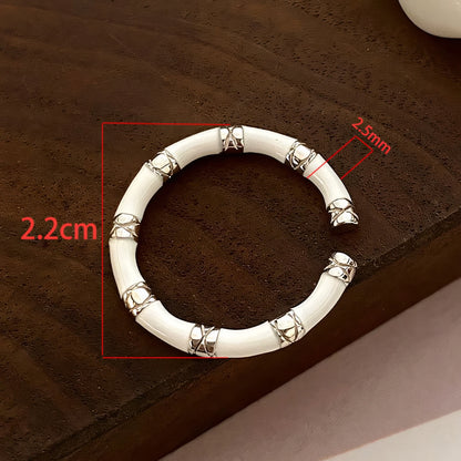 VENTFILLE 925 Sterling Silve Love Heart  Ring for Women Girl Gift Line Pearl Korean Sweet  Jewelry Birthday Gift Dropshipping