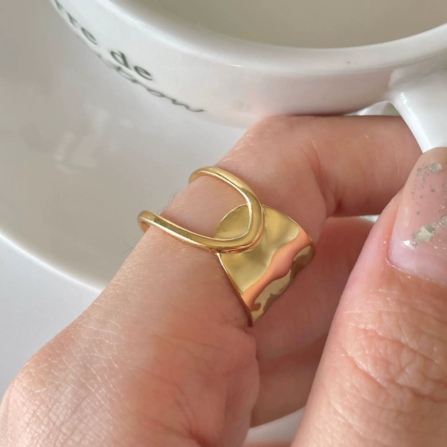 VENTFILLE 925 Sterling Silve Love Heart  Ring for Women Girl Gift Line Pearl Korean Sweet  Jewelry Birthday Gift Dropshipping
